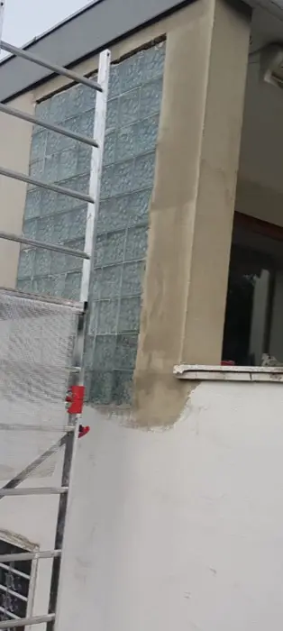 Dämmplatten an der Fassade